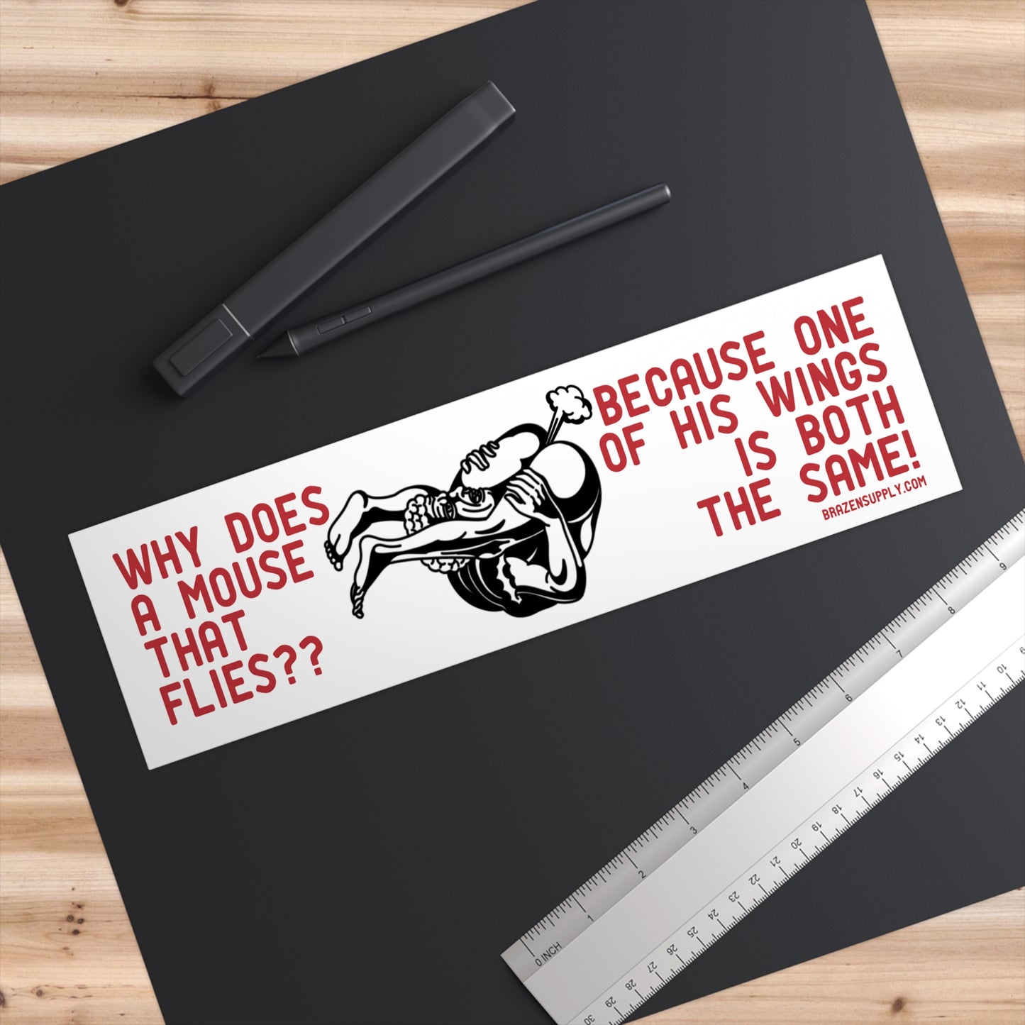 THE UNREADABLE STICKER