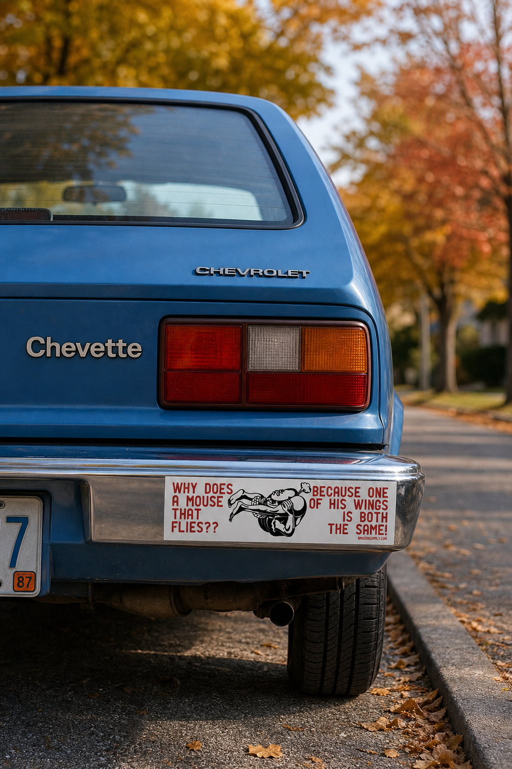 THE UNREADABLE STICKER